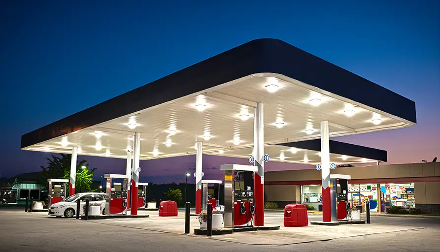 security systems and fire protection for gas stations.