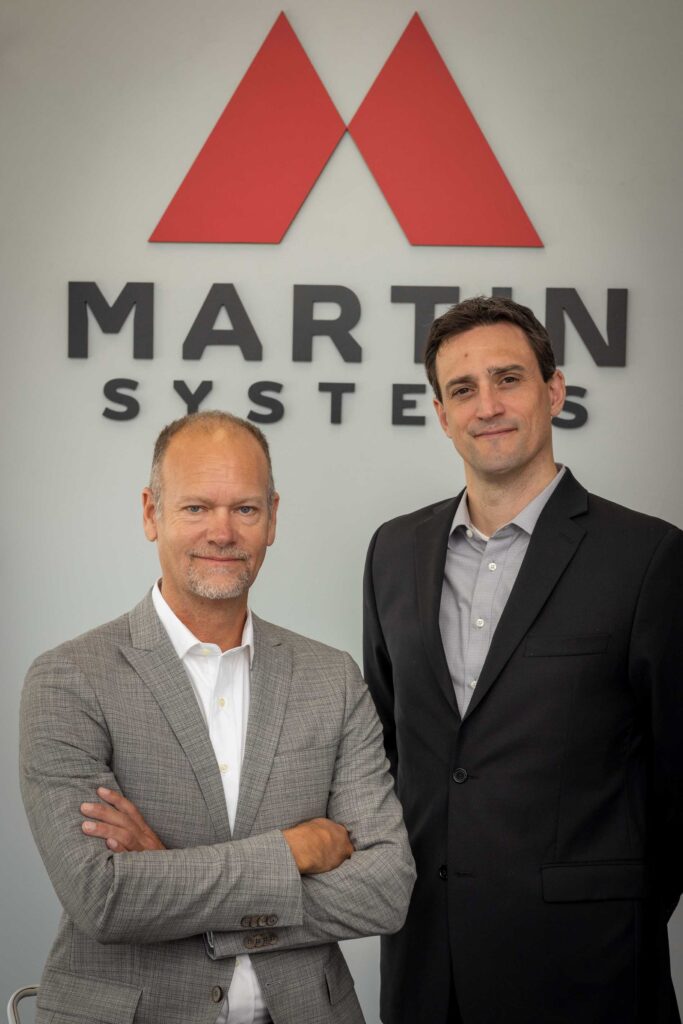 CEO Michael Martin and President Cory Peters of Martin Systems Inc.